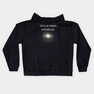 Fireflies are a reminder Kids Hoodie
